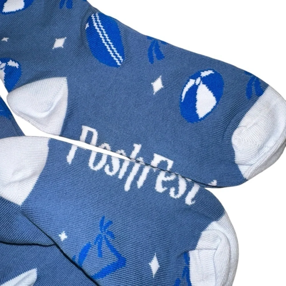 POSHFEST 2023 SAN DIEGO BLUE & WHITE BEACHBALL UNISEX SOCKS